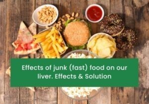 Effects of junk food on liver graphic