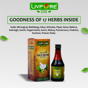 Ingredients of Livpure DS - 100% Ayurvedic Liver and DIgestion Syrup