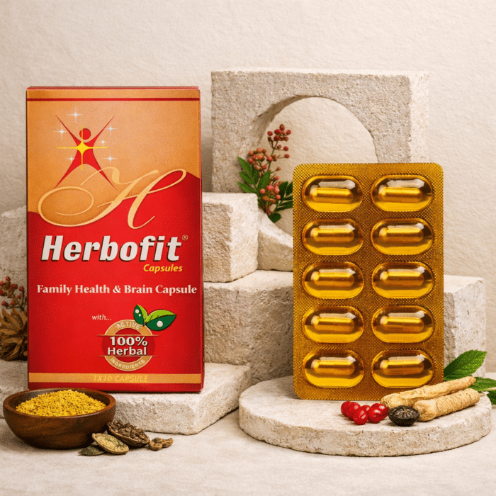 Herbofit Capsules – Natural Ayurvedic Immunity Booster for Stamina, Clarity, and Vitality - Image 1