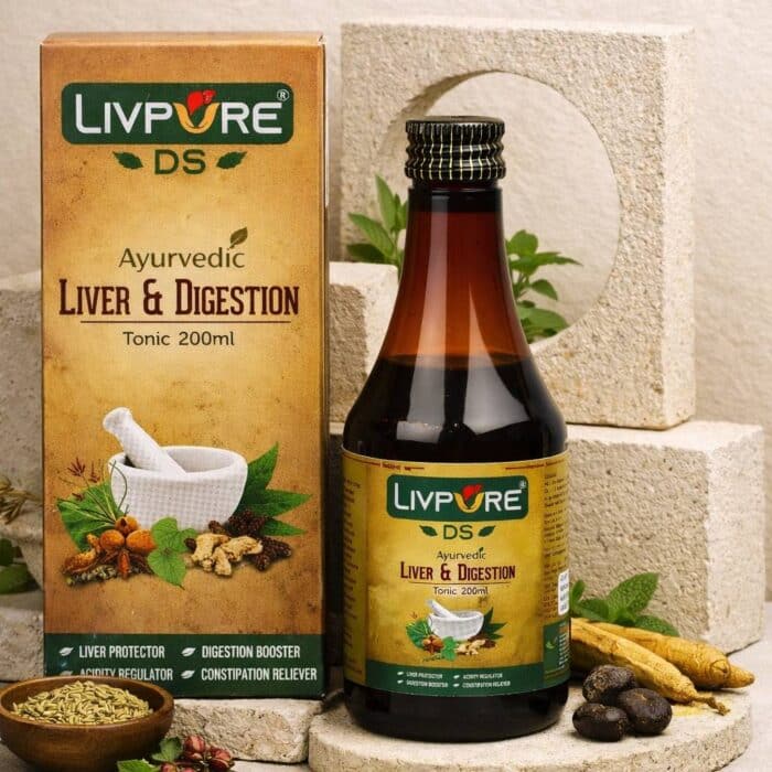 Livpure DS – Best Ayurvedic Liver and Digestion Syrup in India - Image 1