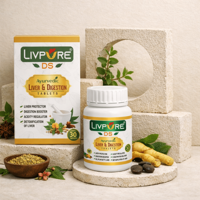 Livpure DS Tablets Livpure DS Tablets – Best Ayurvedic Liver and Digestion Tablets in India - Image 1